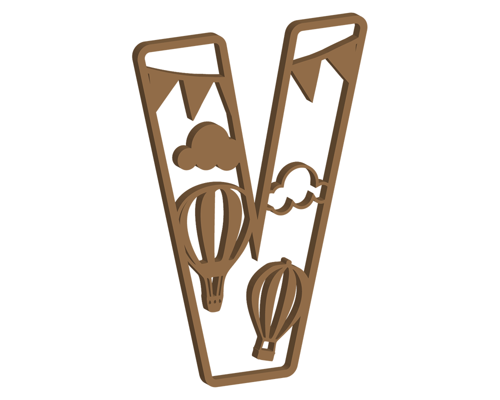 Hot Air Balloon Themed Letters