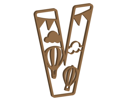 Hot Air Balloon Themed Letters