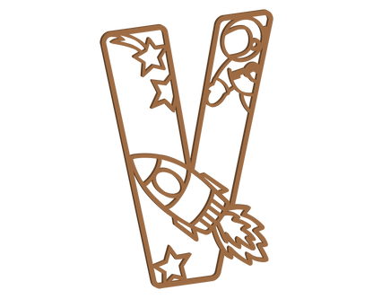 MDF Space Themed Letters