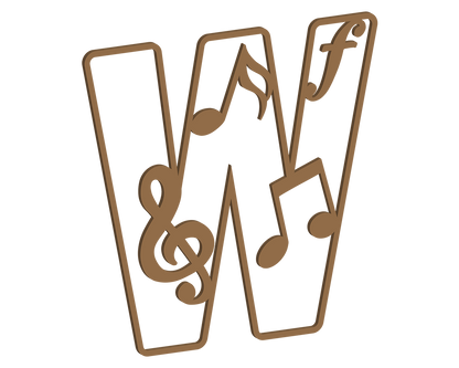 Music Themed Letters