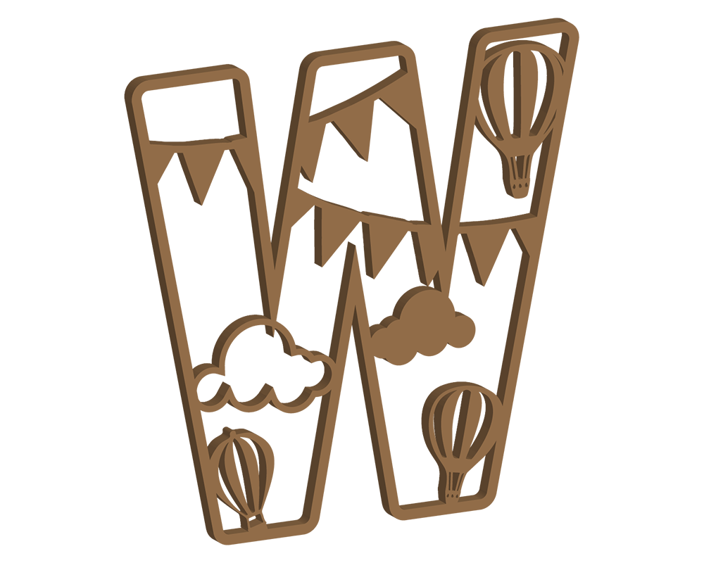 Hot Air Balloon Themed Letters