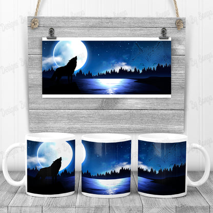 Moonlit Wolf Design Pack 1 (10 Colour Options Inc)