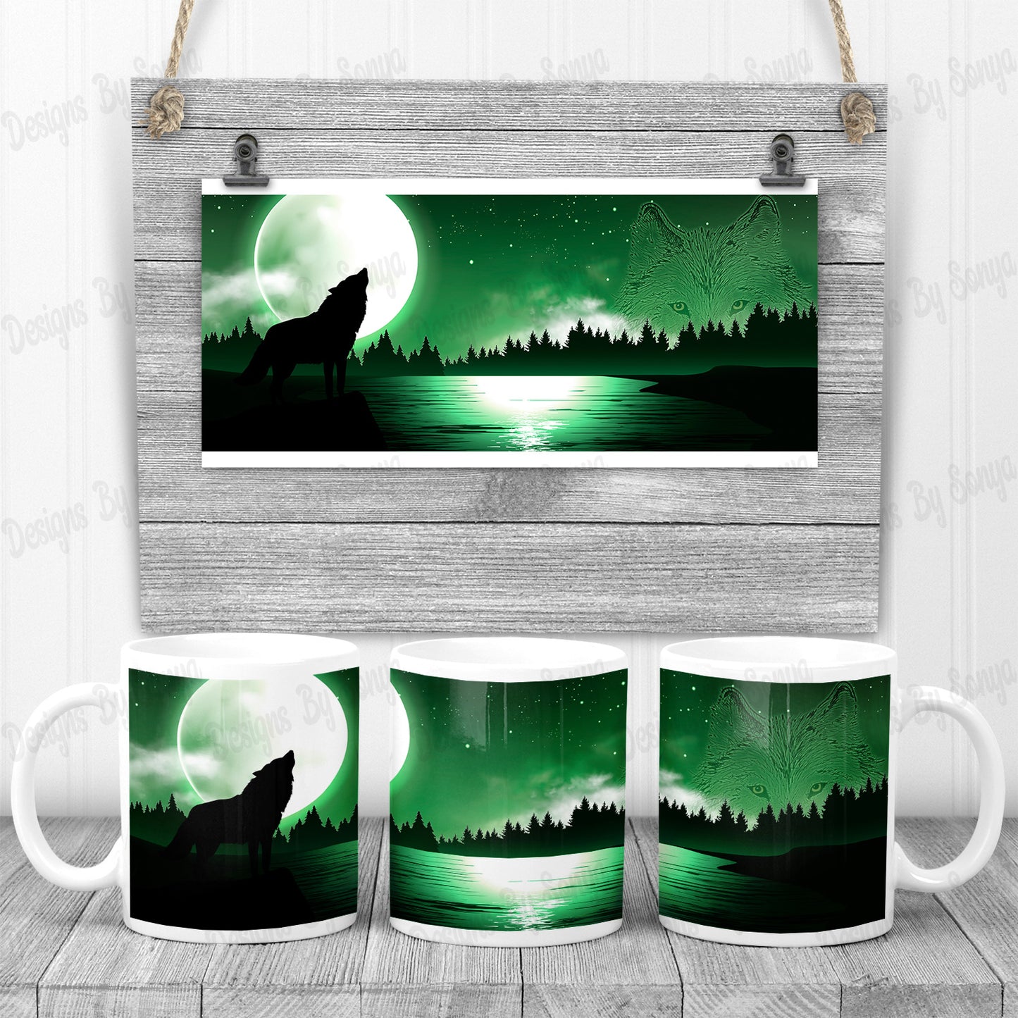 Moonlit Wolf Design Pack 1 (10 Colour Options Inc)