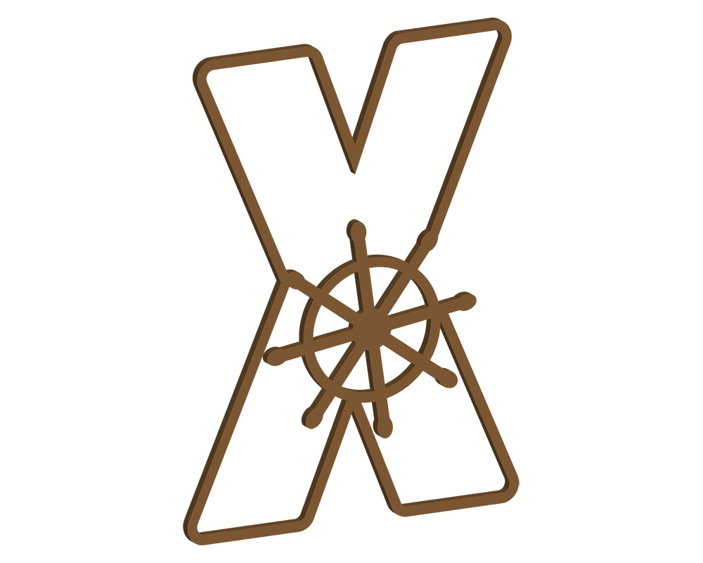 MDF Nautical Themed Letters (N-Z)