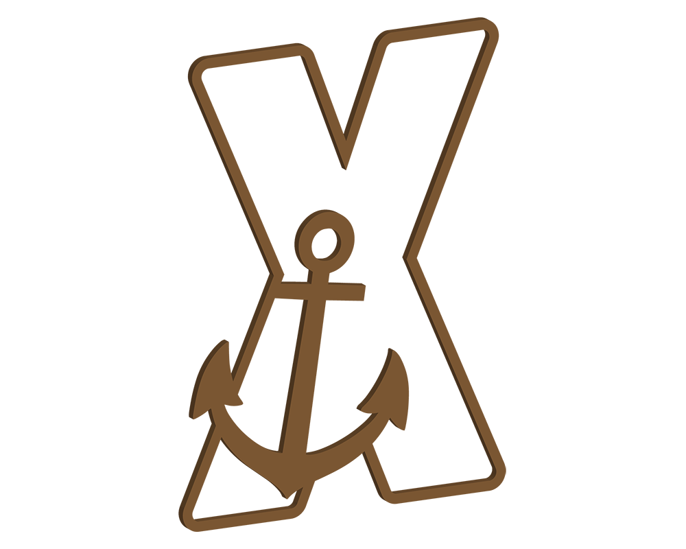 MDF Nautical Themed Letters (N-Z)