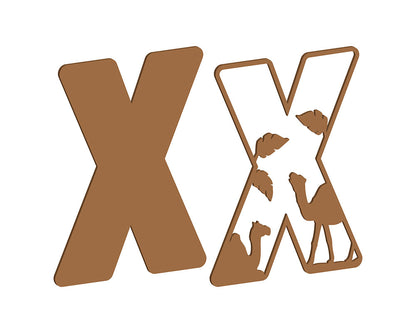 MDF Safari Themed Letters