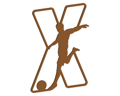 MDF Footballer Themed Letters