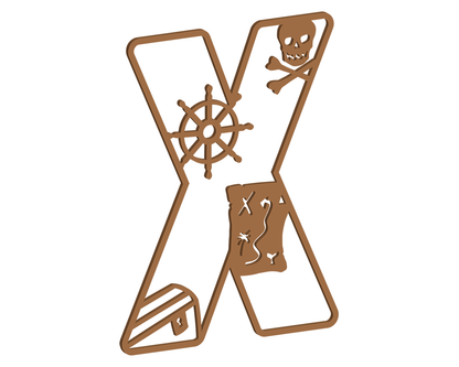 MDF Pirate Themed Letters