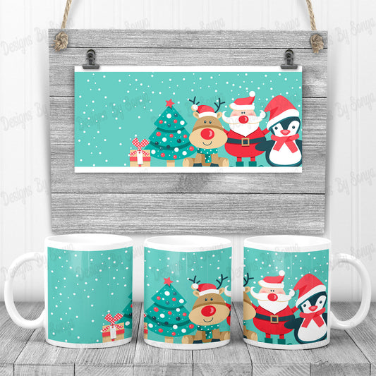 Christmas Mug and Coaster Set 6