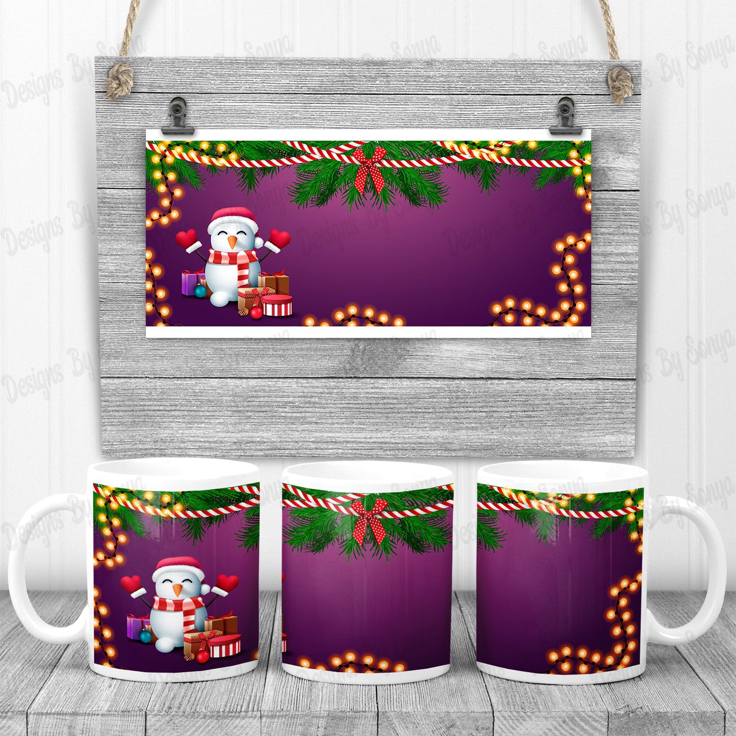 Christmas Mug and Coaster Set 8