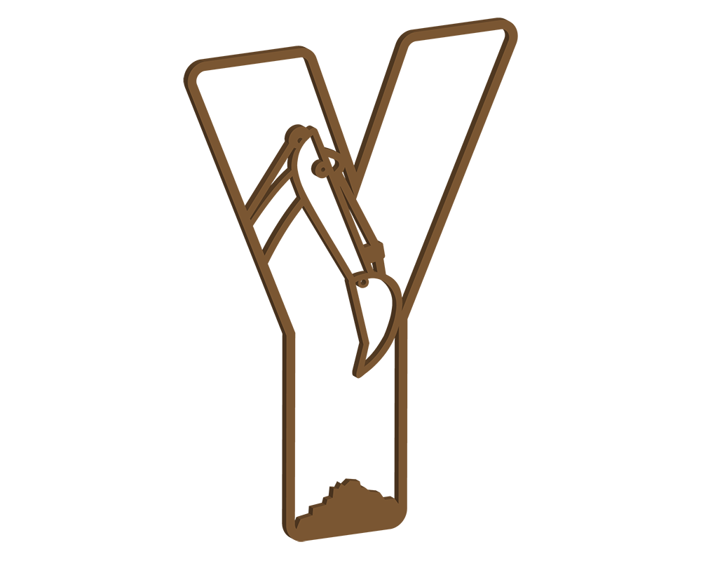 MDF Construction Themed Letters