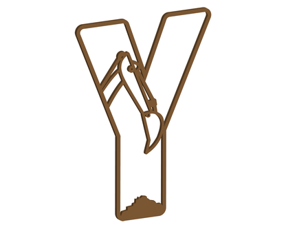 MDF Construction Themed Letters