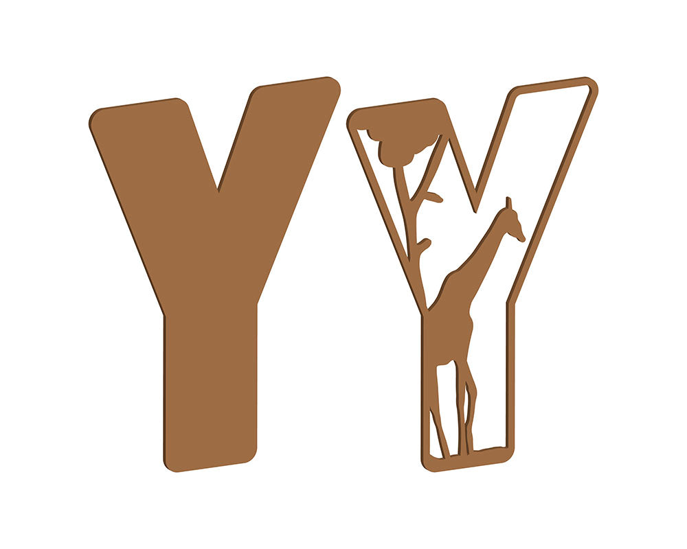 MDF Safari Themed Letters