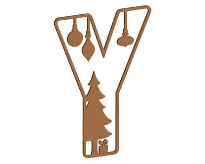 MDF Christmas Themed Letters