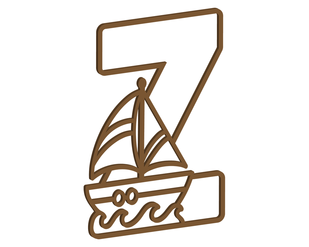 MDF Nautical Themed Letters (N-Z)