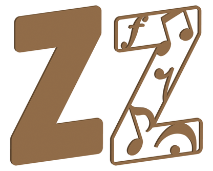 Music Themed Letters