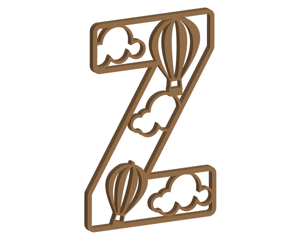 Hot Air Balloon Themed Letters