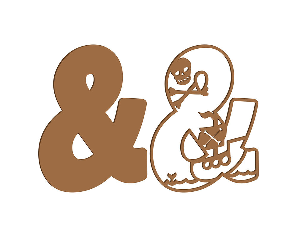 MDF Pirate Themed Letters