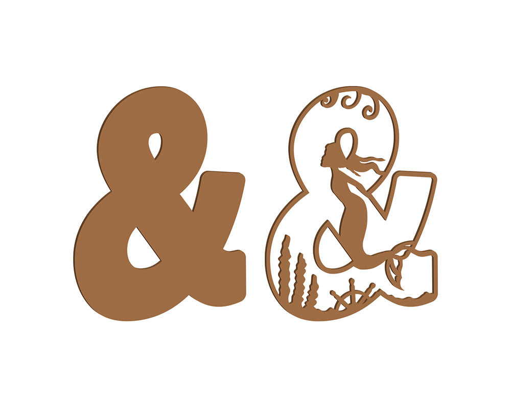 MDF Mermaid Themed Letters