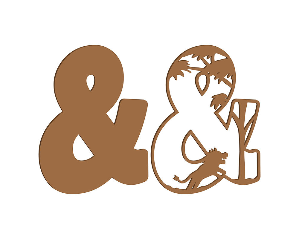 MDF Safari Themed Letters